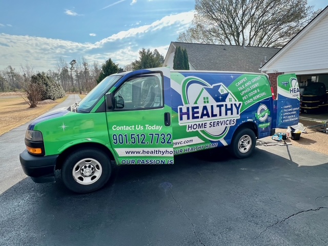 Healthy Home Services van at home in Millington TN
