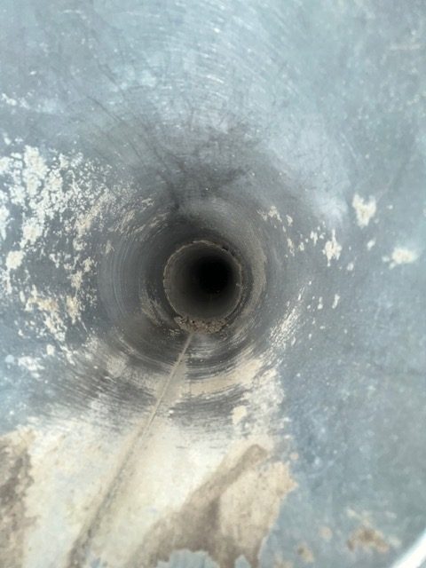 Residential dryer vent cleaning and lint removal