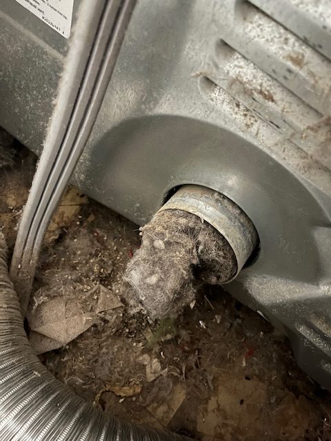 Professional dryer vent cleaning by Healthy Home Services