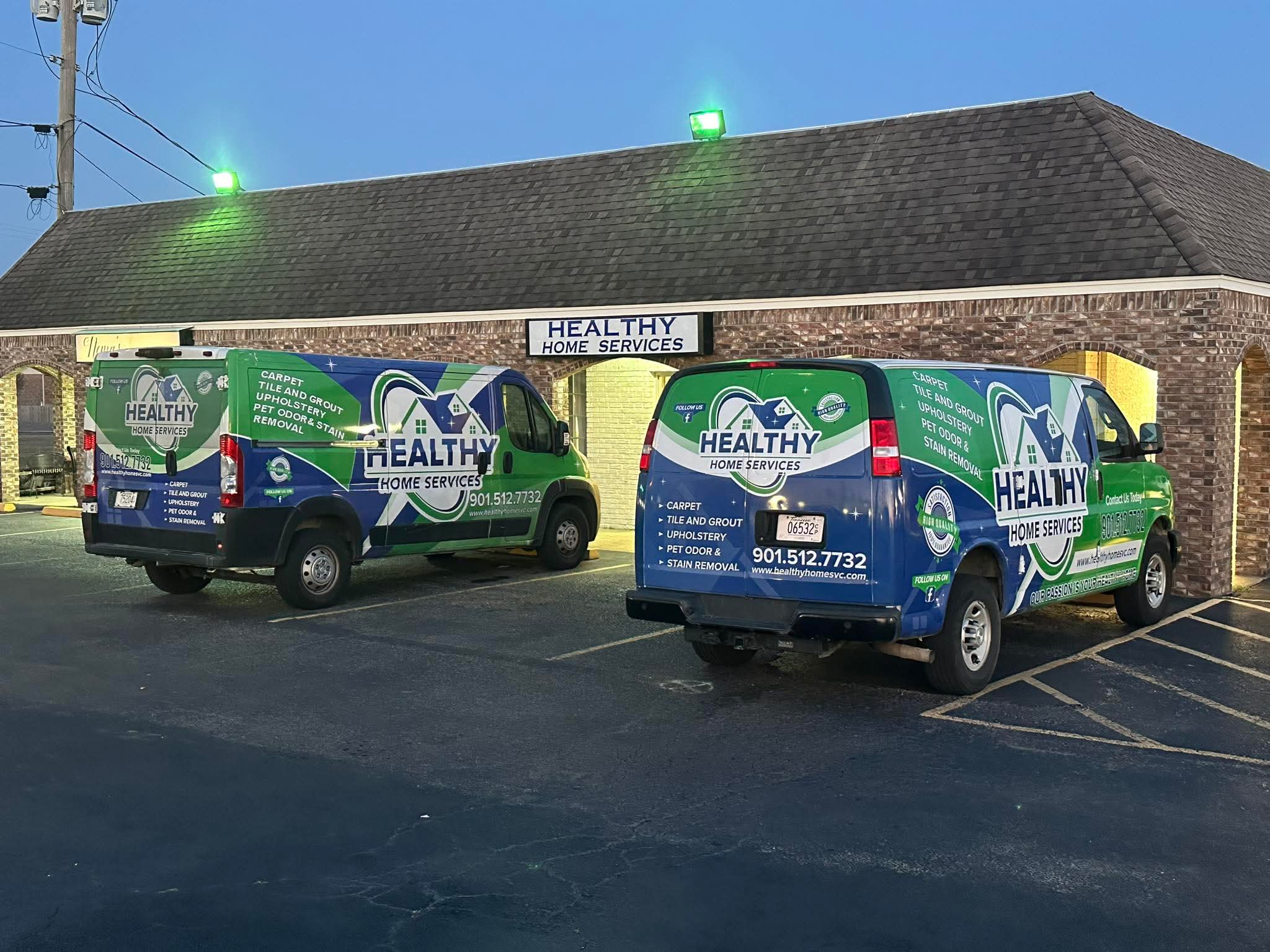 Healthy Home Services office and vans serving Millington TN