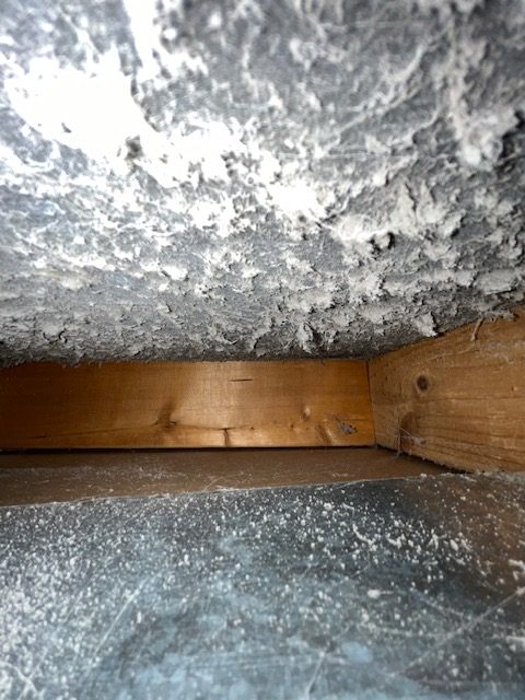 Healthy Home Services Rotobrush air duct cleaning in progress